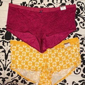 Lane Bryant no show boy shorts NWT 26/28 2 pair